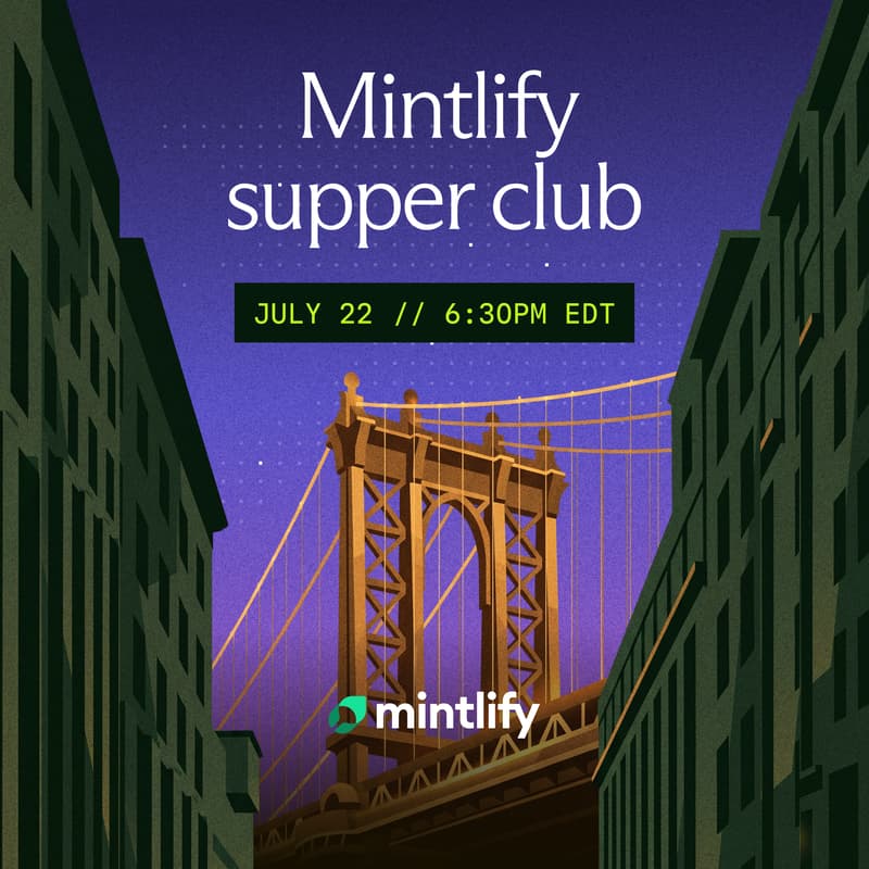 Cover Image for Mintlify supper club
