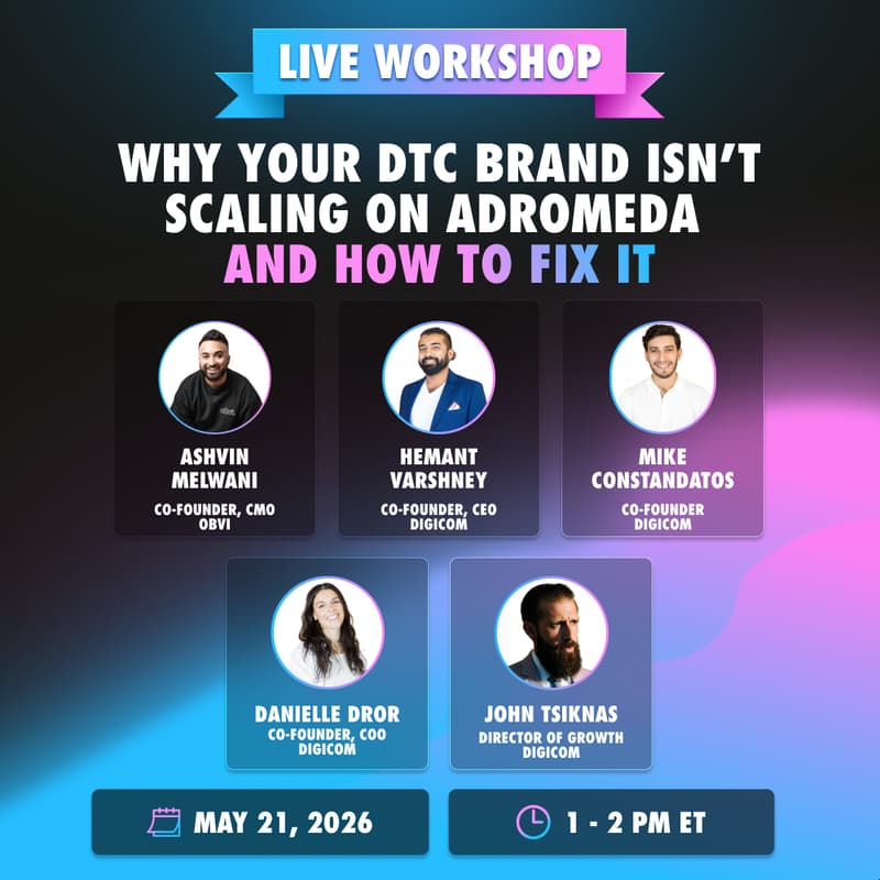 Cover Image for Why Your DTC Brand Isn't Scaling on Andromeda and How to Fix It