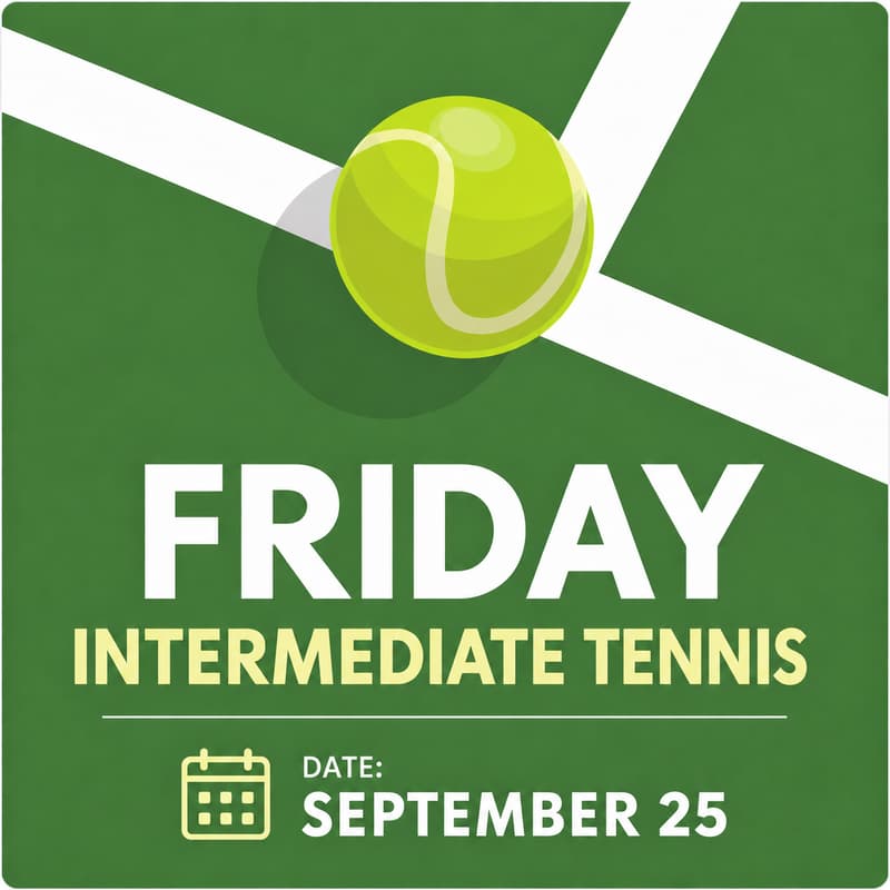 Cover Image for Friday night tennis (intermediate)