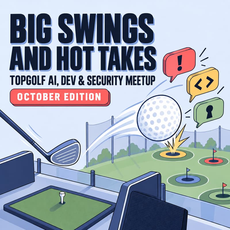 Cover Image for Big Swings & Hot Takes: AI, Dev & Security Meetup