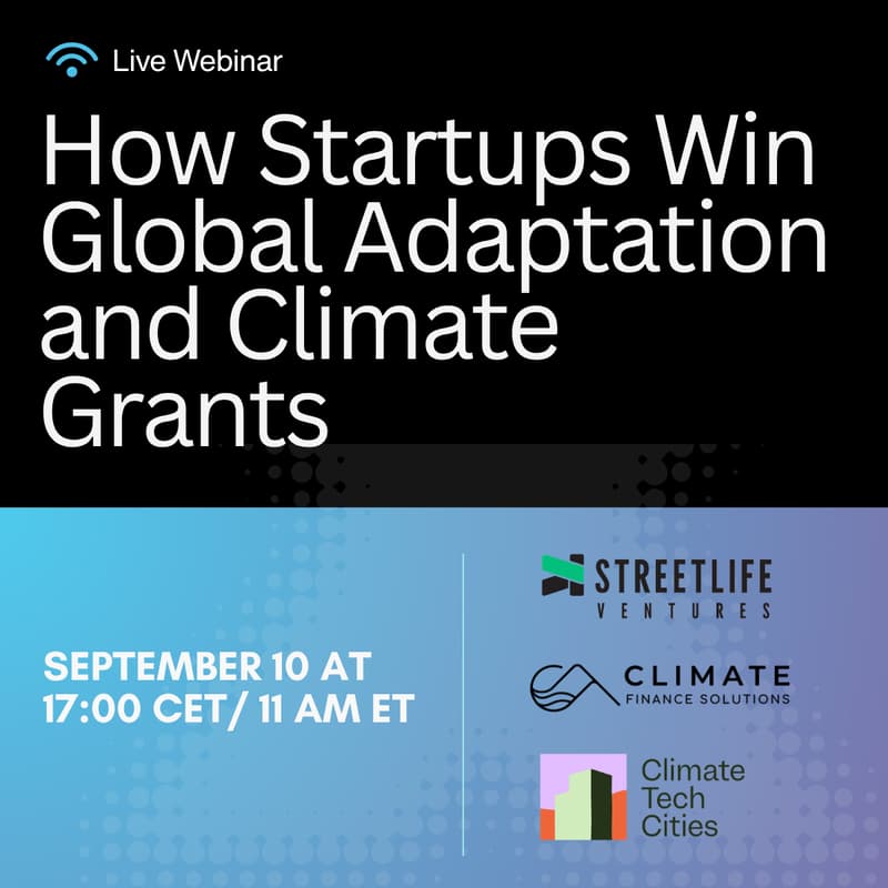 Cover Image for How Startups Win Global Adaptation and Climate Grants