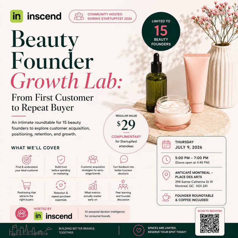 Cover Image for Beauty Founder Growth Lab: From First Customer to Repeat Buyer