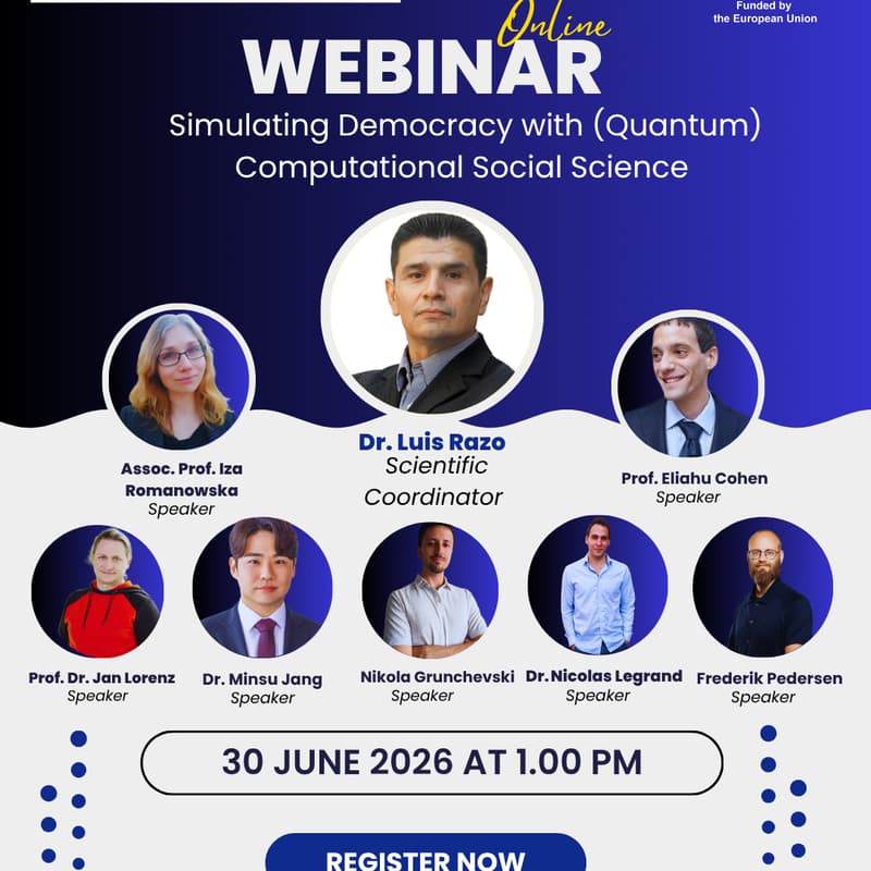 Cover Image for Simulating Democracy with Quantum Computational Social Science