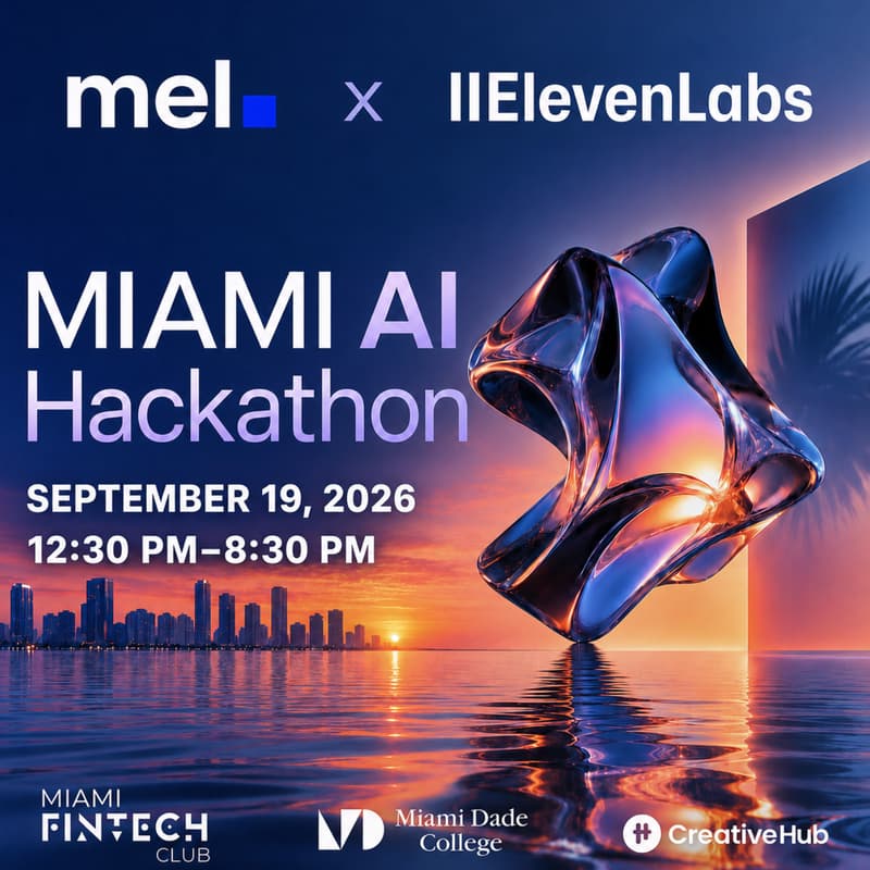 Cover Image for Miami AI Hackathon: Mel + ElevenLabs