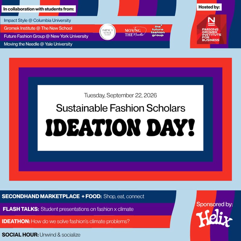 Cover Image for Sustainable Fashion Scholars Ideation Day!