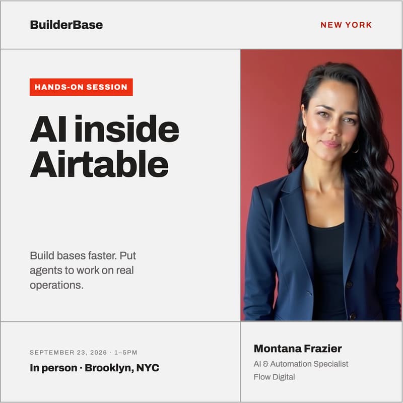 Cover Image for BuilderBase NYC | Flow Digital + Airtable