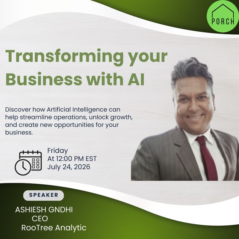 Cover Image for PORCH Talk | Transforming your Business with AI
