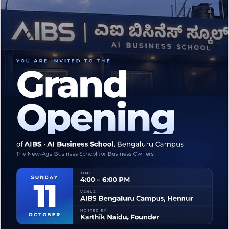 Cover Image for AIBS Launch Spl Invite