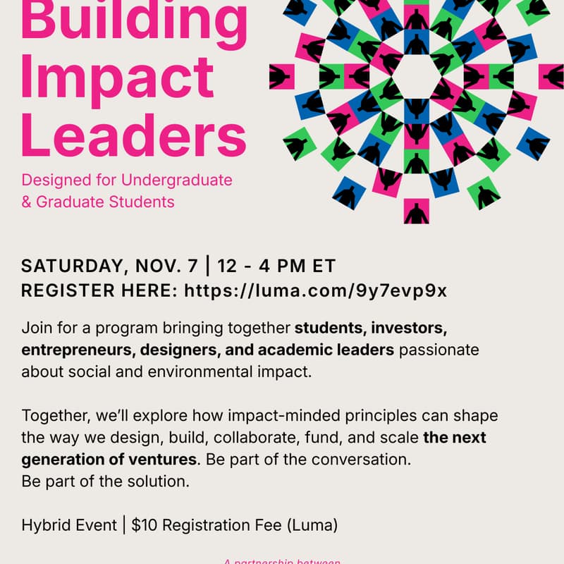 Cover Image for Building Impact-Minded Leaders | Designed for Undergraduate and MBA Students