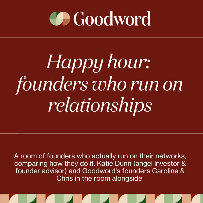 Cover Image for Happy Hour: Founders Who Run on Relationships