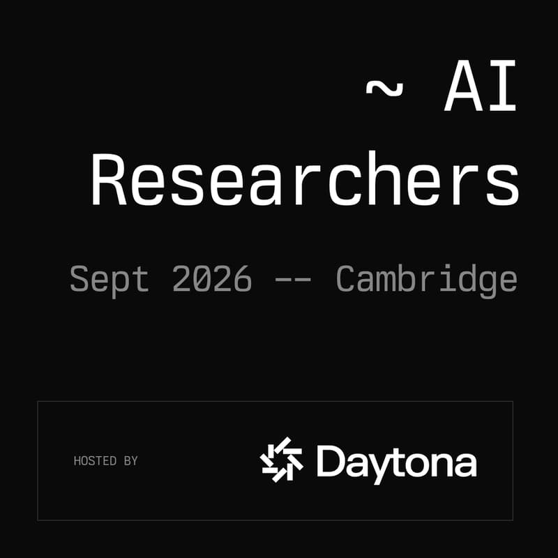 Cover Image for Daytona AI Researchers - Cambridge, MA, September 2026