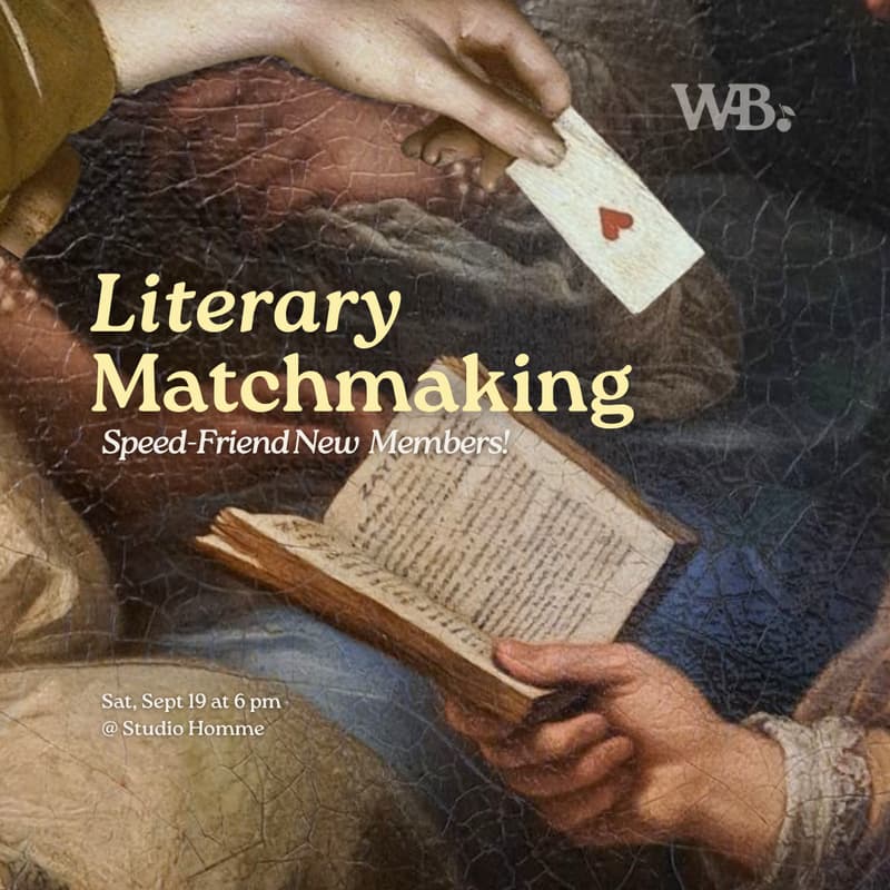 Cover Image for Literary Matchmaking: Speed Friend Book Clubbers!