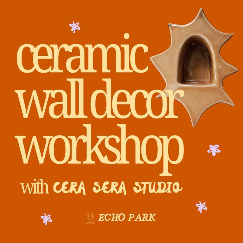 Cover Image for Ceramic Wall Decor Workshop with Cera Sera Studio