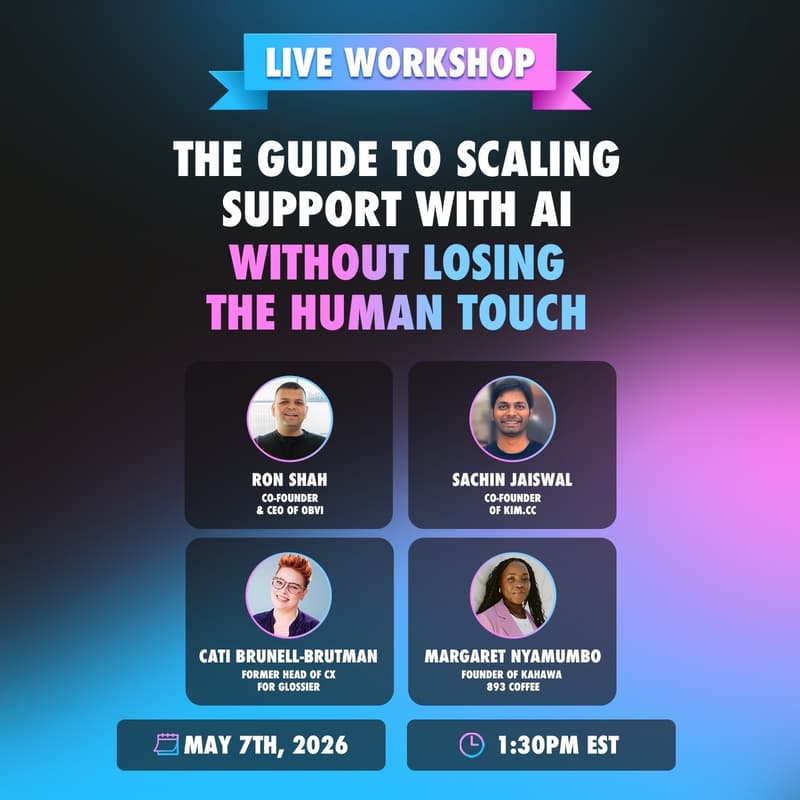 Cover Image for The Guide to Scaling Support with AI - Without Losing the Human Touch