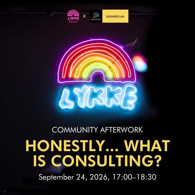 Cover Image for Honestly... What is Consulting? – Community Afterwork