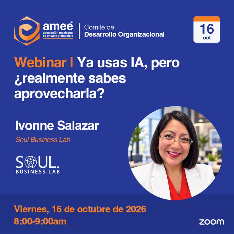 Cover Image for Webinar | Ya usas IA, pero ¿realmente sabes aprovecharla? por Ivonne Salazar