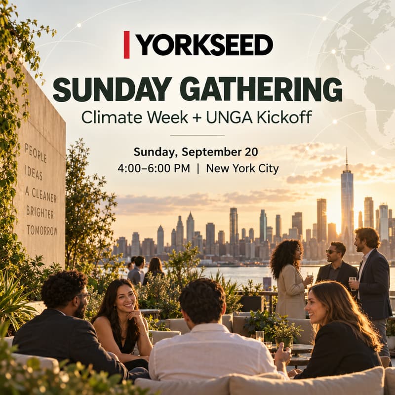 Cover Image for Yorkseed Sunday Gathering: Climate Week + UNGA Kickoff