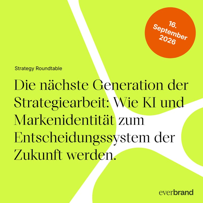Cover Image for everbrand Roundtable Strategie - Die nächste Generation der Strategiearbeit.