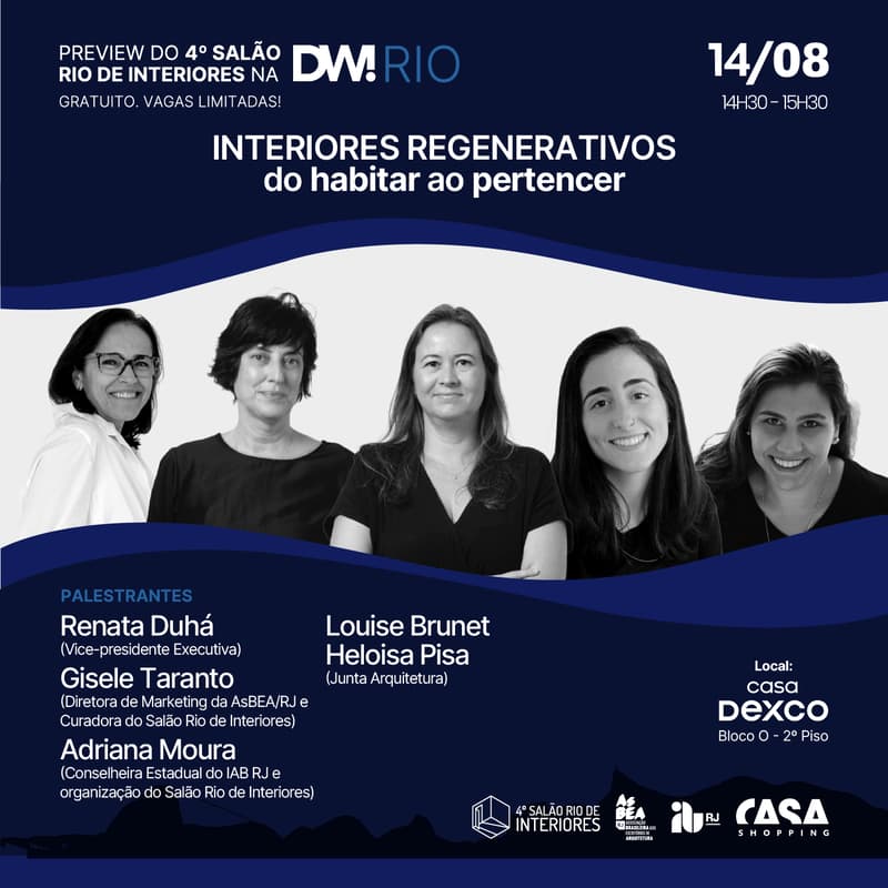 Cover Image for Preview do 4º Salão Rio de Interiores - 14/08 - na Casa Dexco