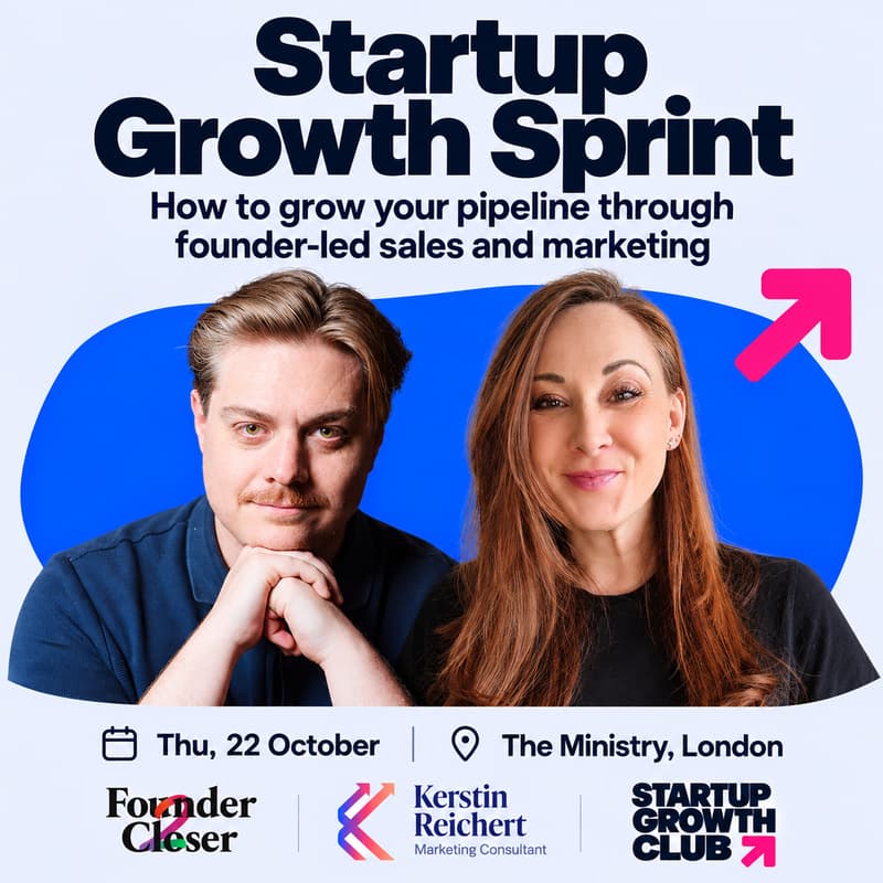 Cover Image for Startup Growth Sprint: How to grow your pipeline through founder-led sales and marketing