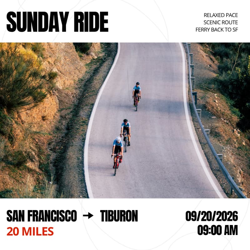 Cover Image for Sunday Ride: SF → Tiburon
