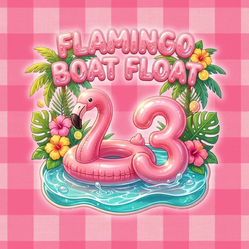 Cover Image for GFP's Flamingo Boat Float 3