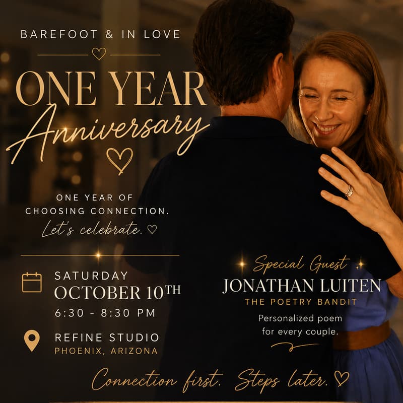 Cover Image for Barefoot & In Love- A Couples Dance Experience