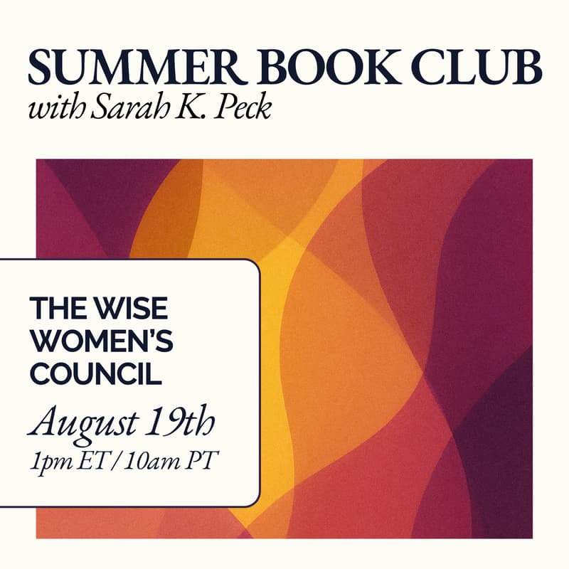 Cover Image for Wise Women's Council: Summer Book Club (Open to All!)