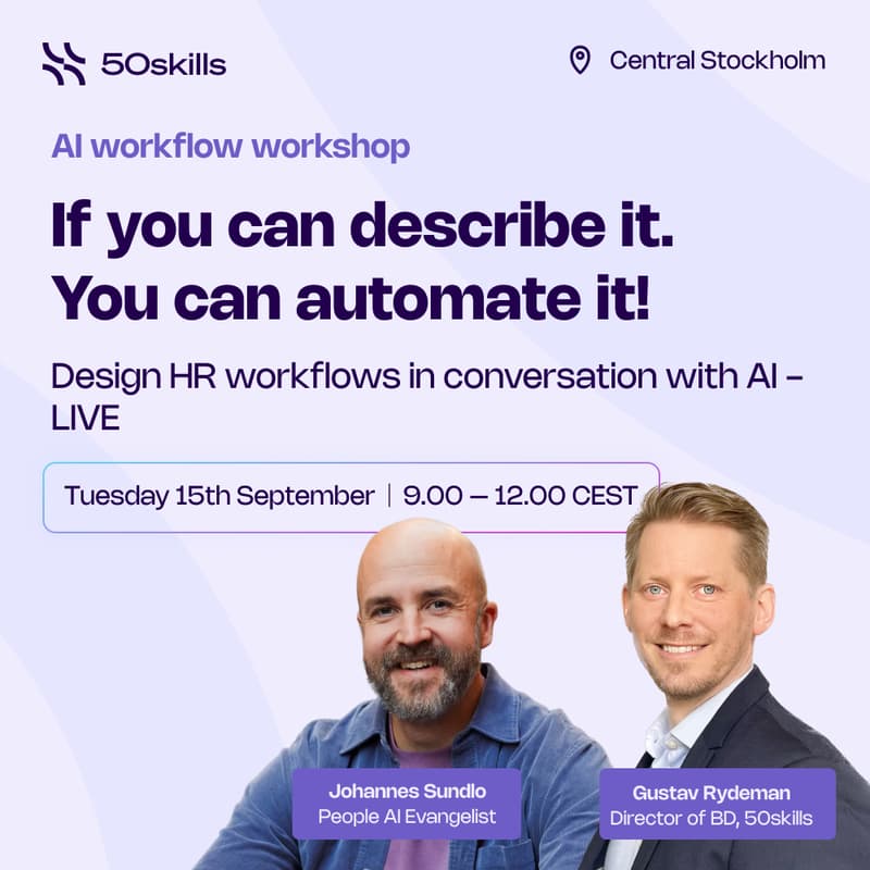 Cover Image for Design HR workflows in conversation with AI — Live