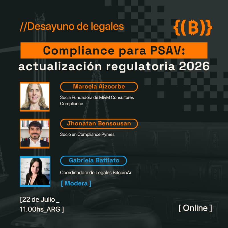 Cover Image for Desayuno de Legales | Compliance para PSAV: actualización regulatoria 2026