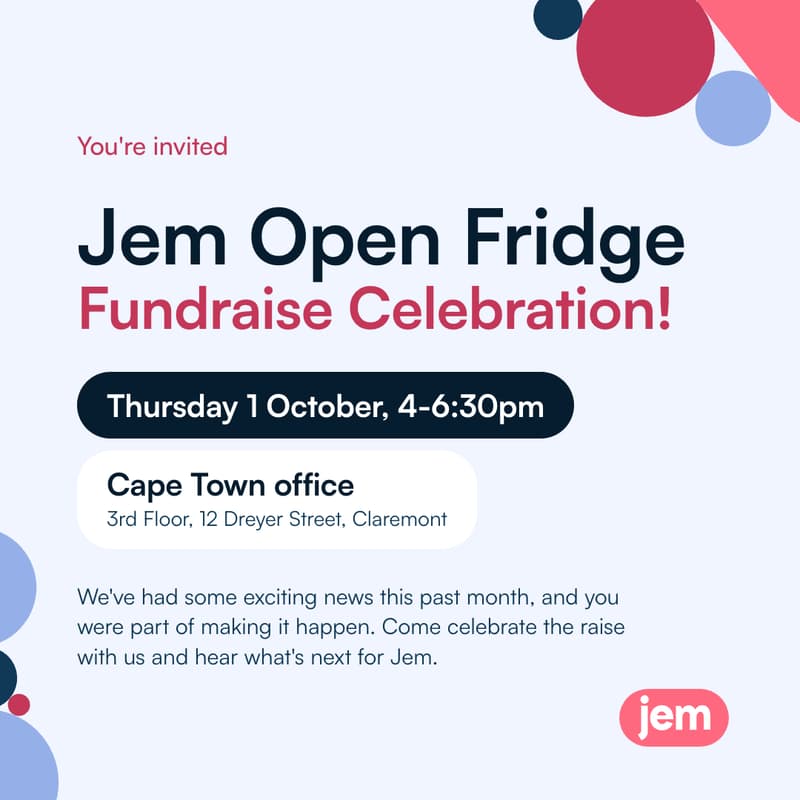 Cover Image for Jem Open Fridge: Fundraise Celebration CPT
