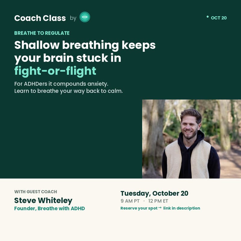 Cover Image for Breathe To Regulate: The ADHD-Anxiety Connection