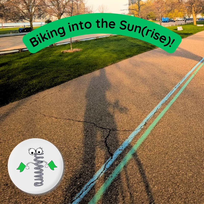 Cover Image for Spring-a-ling: Biking Into the Sun(rise)!
