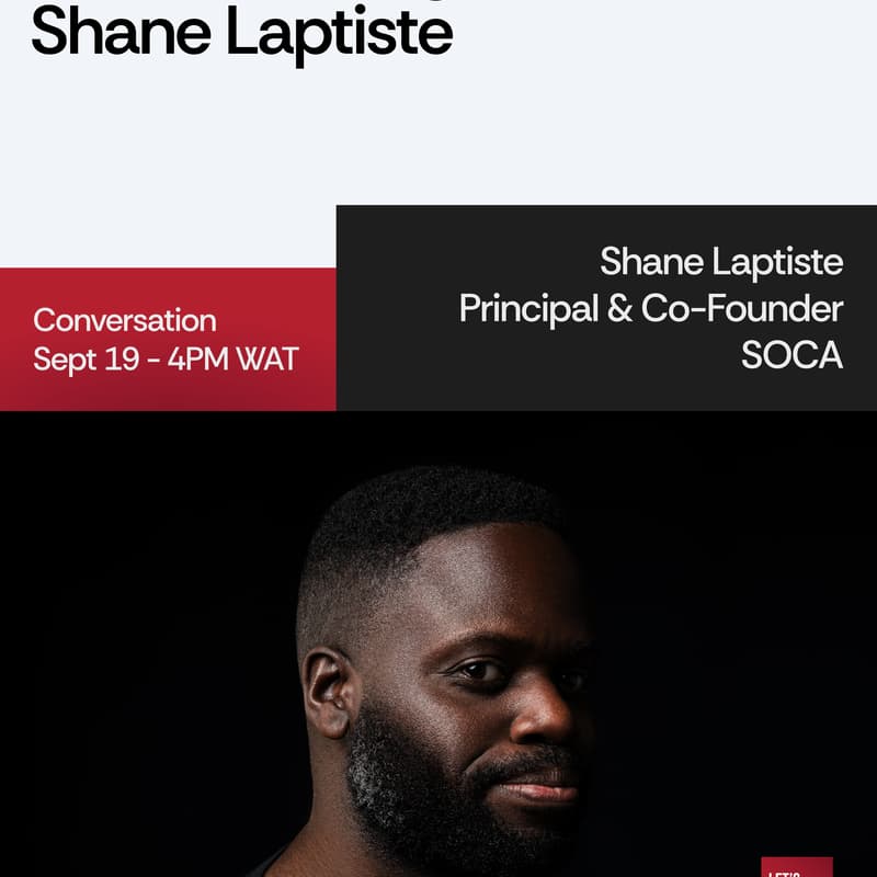 Cover Image for Let's Talk Design with Shane Laptiste