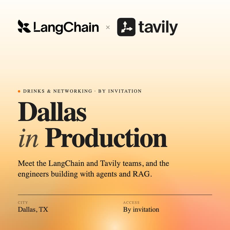 Cover Image for Dallas In Production: Langchain x Tavily