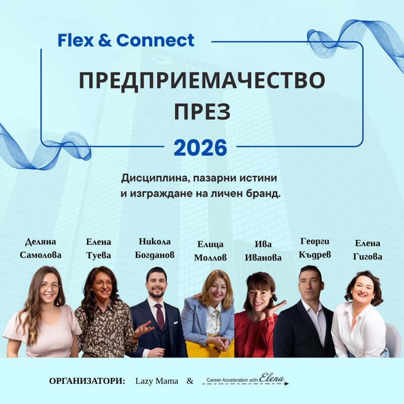 Cover Image for Flex & Connect: Анатомия на предприемачеството. Дисциплина, пазарни истини и силно присъствие.