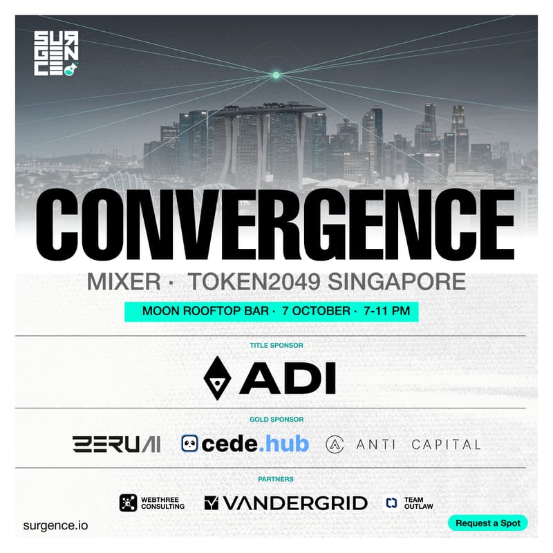 Cover Image for Convergence Mixer by Surgence Labs | Token2049 Singapore