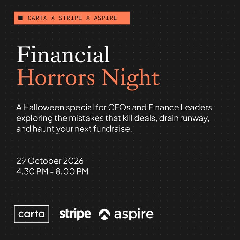 Cover Image for Carta x Stripe x Aspire: Financial Horrors Night - A Halloween Special for CFOs and Finance Leaders