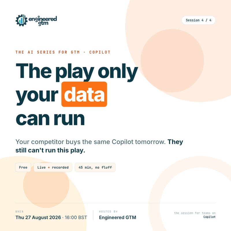 Cover Image for The AI Series for GTM: Copilot: The Play Only Your Data Can Run
