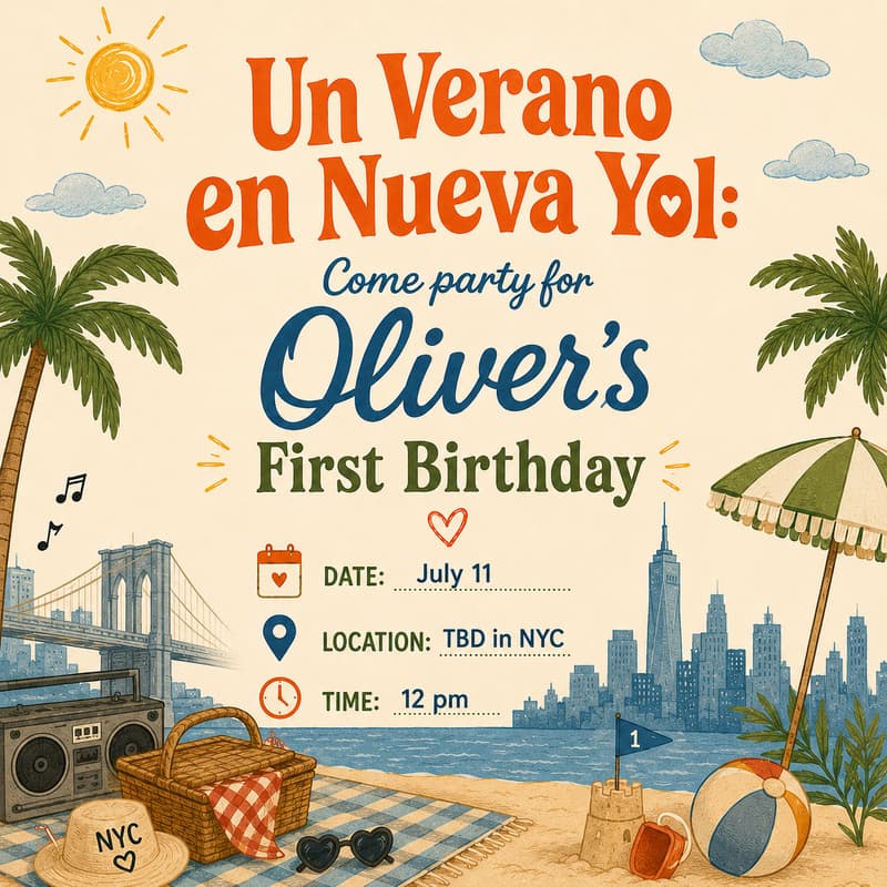Cover Image for Oliver’s First Circle Around The Sun ☀️