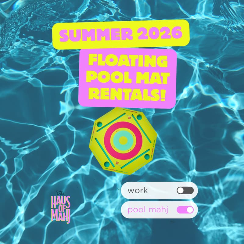 Cover Image for The Haus of Mahj Summer 2026 Pool Mahj Floating Mat Rental