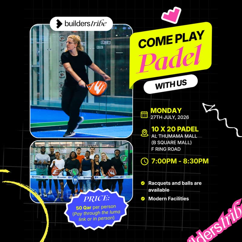Cover Image for Come Play Padel With Us 🎾