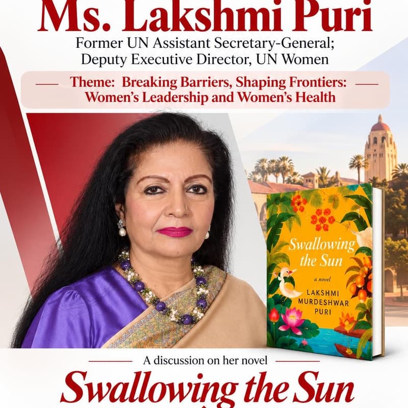 Cover Image for Breaking Barriers, Shaping Frontiers: A Fireside Chat with Lakshmi Puri