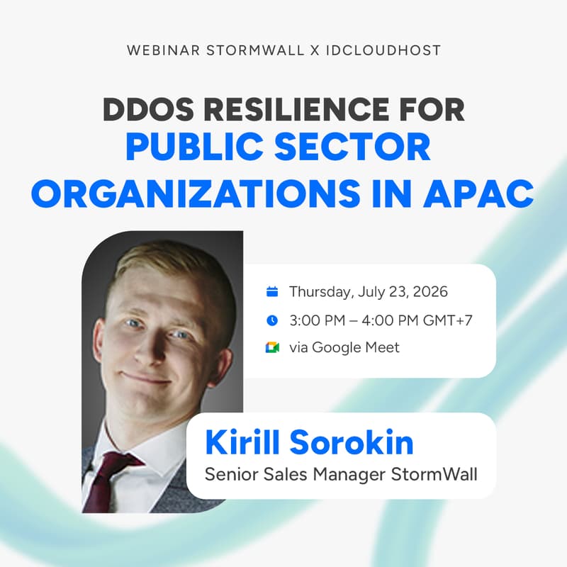 Cover Image for Webinar StormWall X IDCloudHost : DDoS Resilience for Public Sector Organizations in APAC