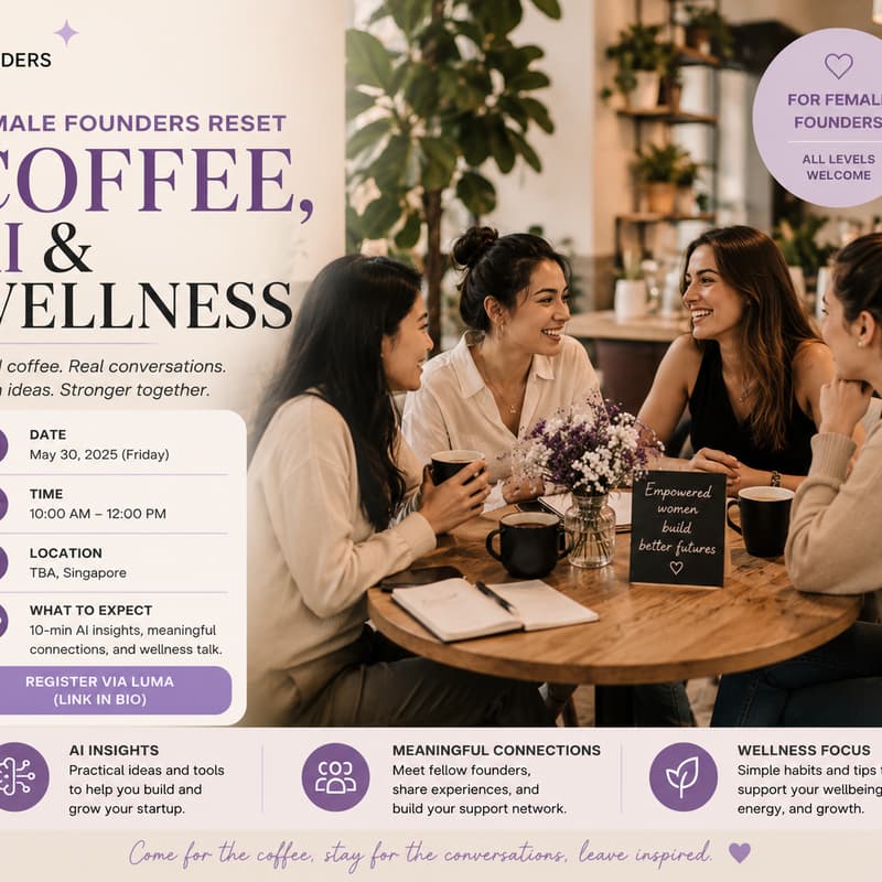 Cover Image for Female Founders Reset: Coffee, AI & Wellness