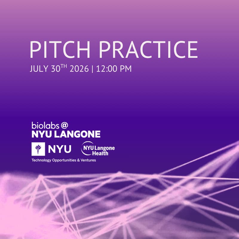 Cover Image for Biolabs@NYU Langone Pitch Practice #1