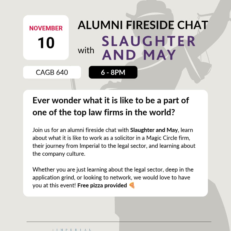 Cover Image for Slaughter and May Alumni Fireside Chat
