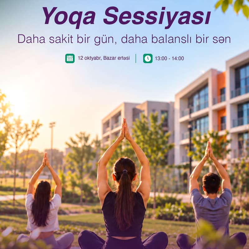 Cover Image for SABAH.city | Push30-la birlikdə Yoqa Sessiyası