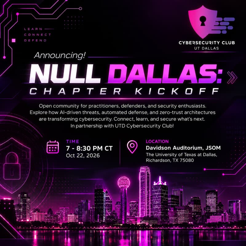 Cover Image for null Dallas: Chapter Kickoff