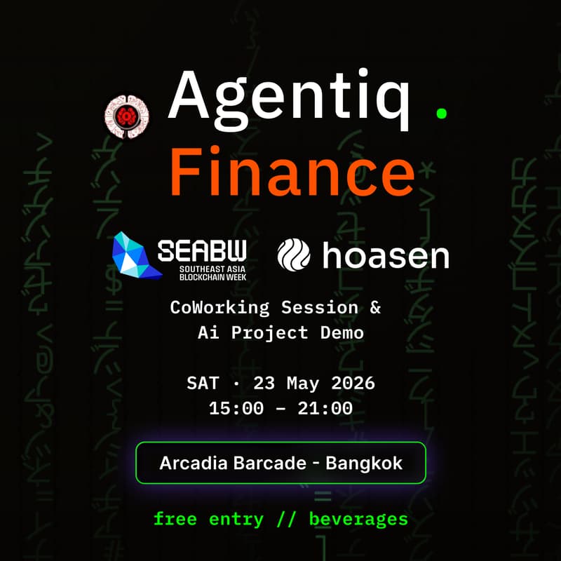 Cover Image for Agentiq.Finance: From Prompt to production // SEA BLOCKCHAIN WEEK EDITION